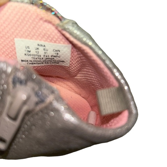 Stride Rite 360 Kids Toddler Nina Boot Silver Size 13 sparkle star shoes - Picture 5 of 6